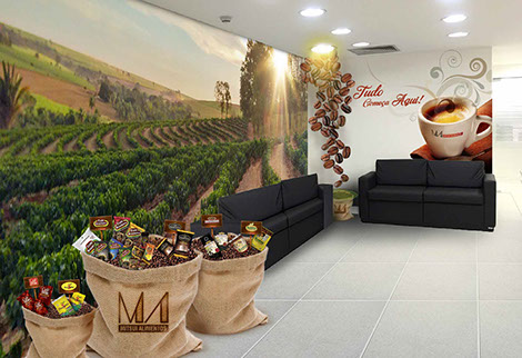 Criação de ambientações para ambientes internos e externos.