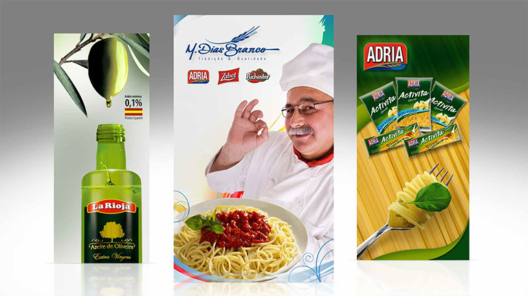 Comunicação visual e ambientações para feiras e eventos.