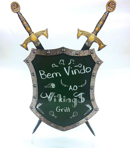 Criação de cavalete display para restaurantes e lanchonetes. Conheça nosso Portfólio Completo!