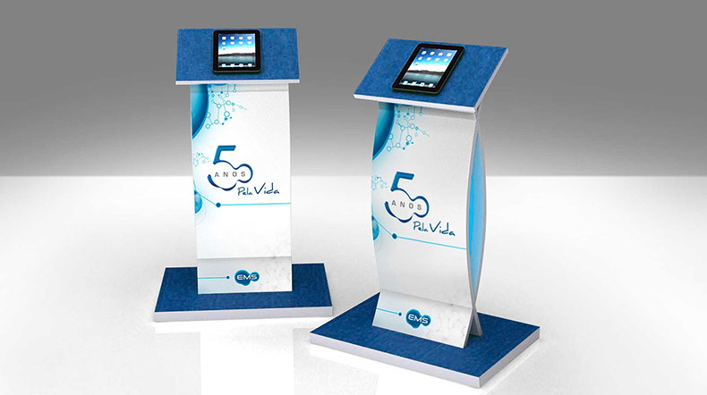 Criação de comunicação para tottens e displays interativos. Conheça nosso Portfólio Completo!