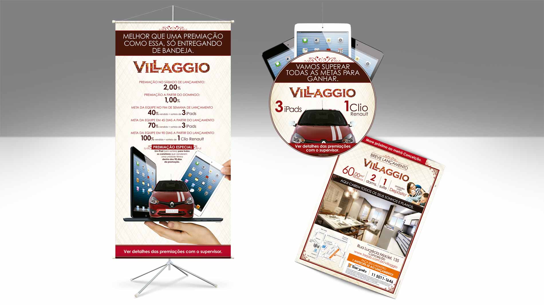 Campanha Promocional para mkt Imobiliário, Banners, Mobiles, Panfletos. Conheça nosso Portfólio Completo!