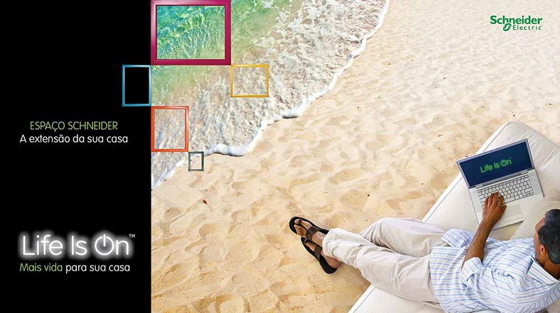 Conceito Visual para eventos da Schneider Eletric.