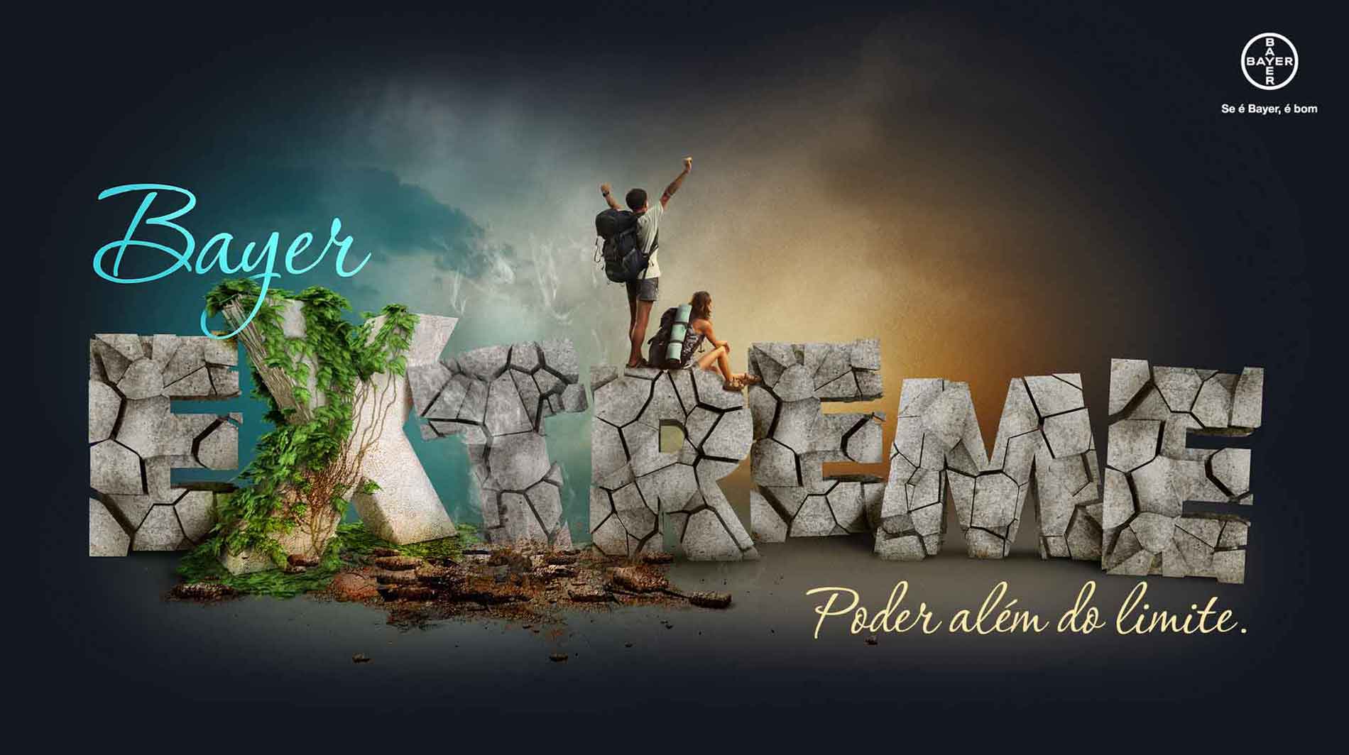 Criação de Conceito para eventos motivacionais da Bayer. Evento para força de vendas no Chile.