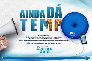 email mkt para o Programa Durma Bem do Laboratório EMS. Brinde, almofada musical.