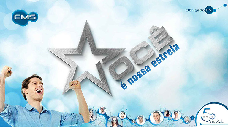 Campanha institucional e motivacional para força de vendas da EMS.