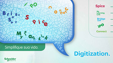 Criação de campanha de endo marketing para Schneider Eletric.