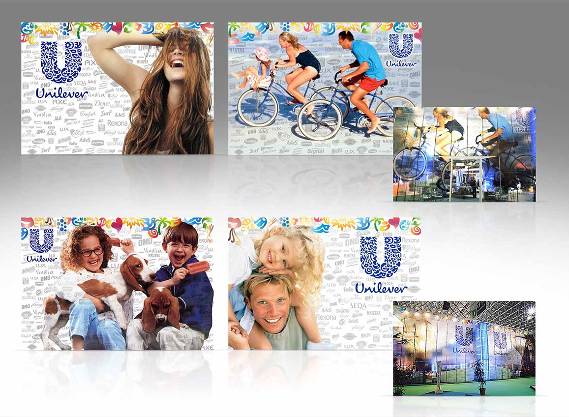 Criação de Comunicação Visual para Unilever. Feira Abras.