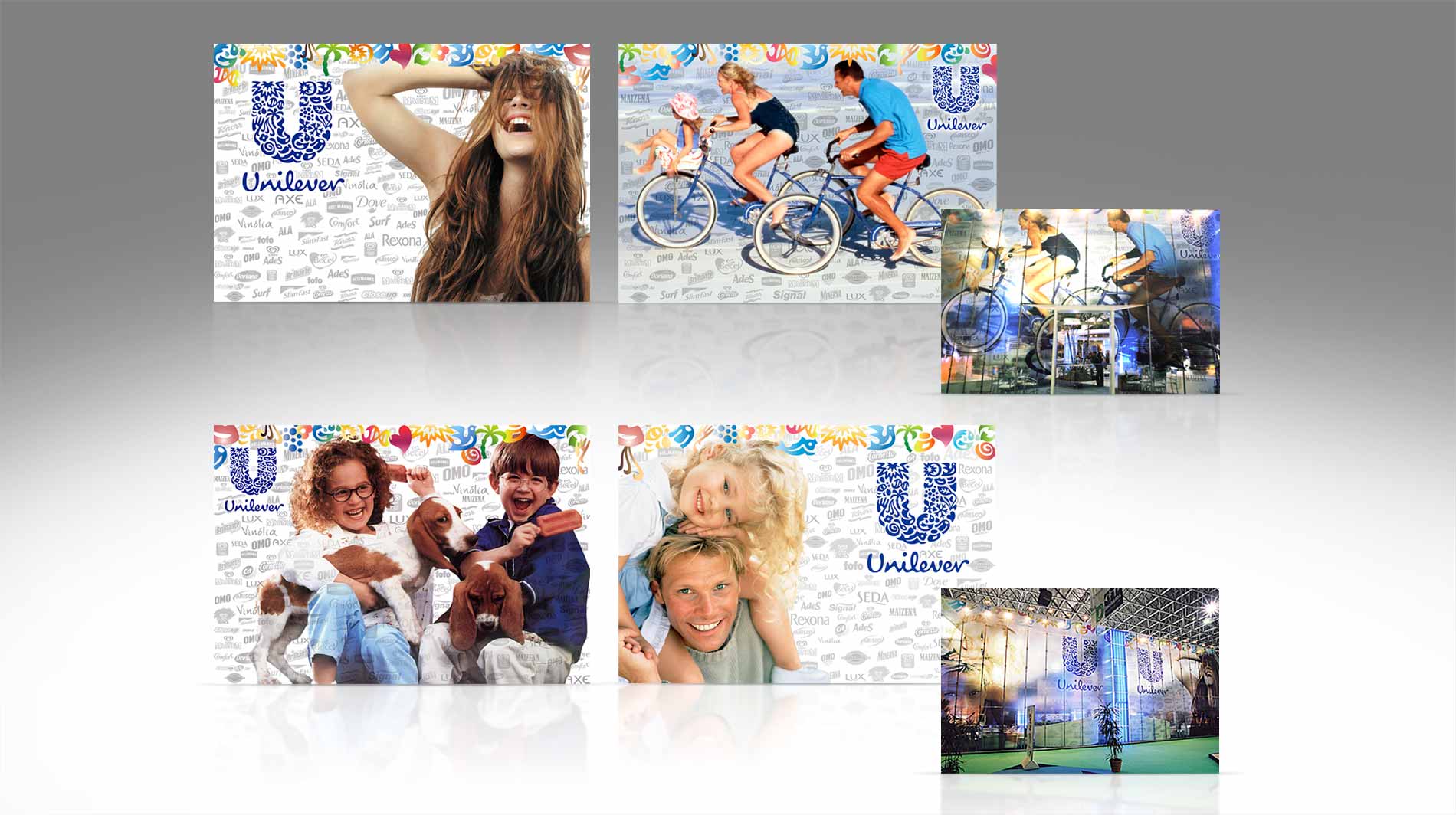 Criação de Comunicação Visual para Unilever. Feira Abras.