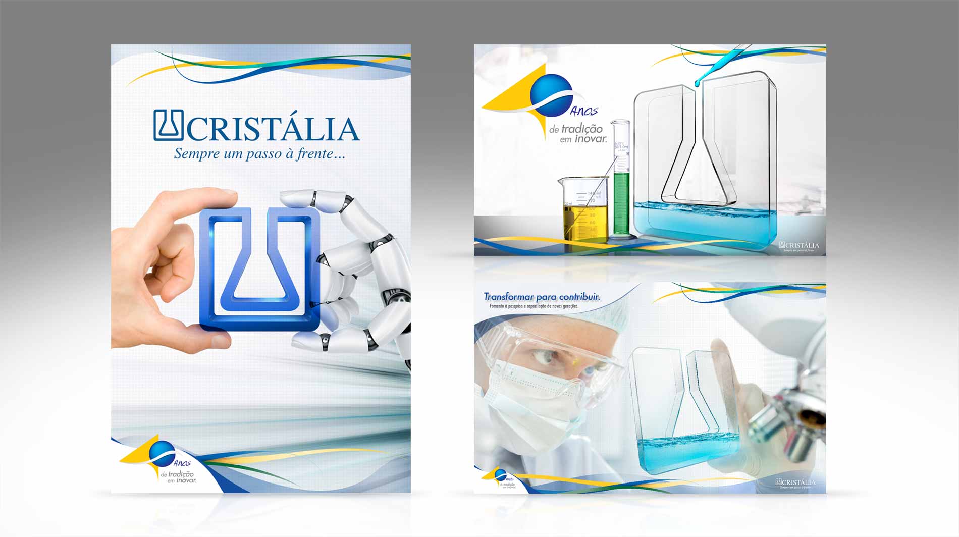 Campanha Institucional 40 anos do Laboratório Cristália. Conheça nosso Portfólio Completo!