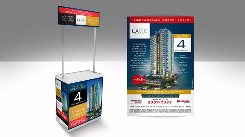 Criação de displays para marketing imobiliário. Conheça nosso Portfólio Completo!