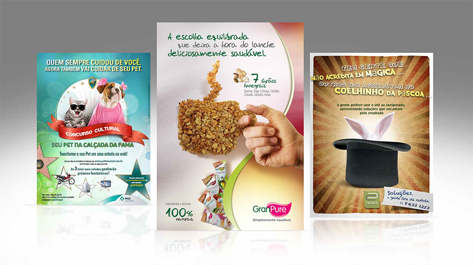 Criação de Anúncios e Revistas Especializadas. Gráfica e Digital. Conheça nosso Portfólio Completo!