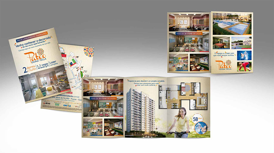 Criação de Materiais Gráficos Personalizados. Folhetos Imobliário e Mkt. Conheça nosso Portfólio Completo!