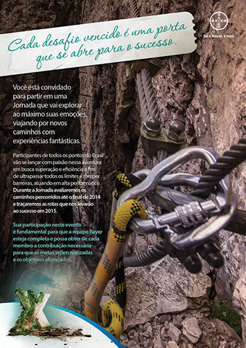 email mkt digital para evento da Bayer no Chile.