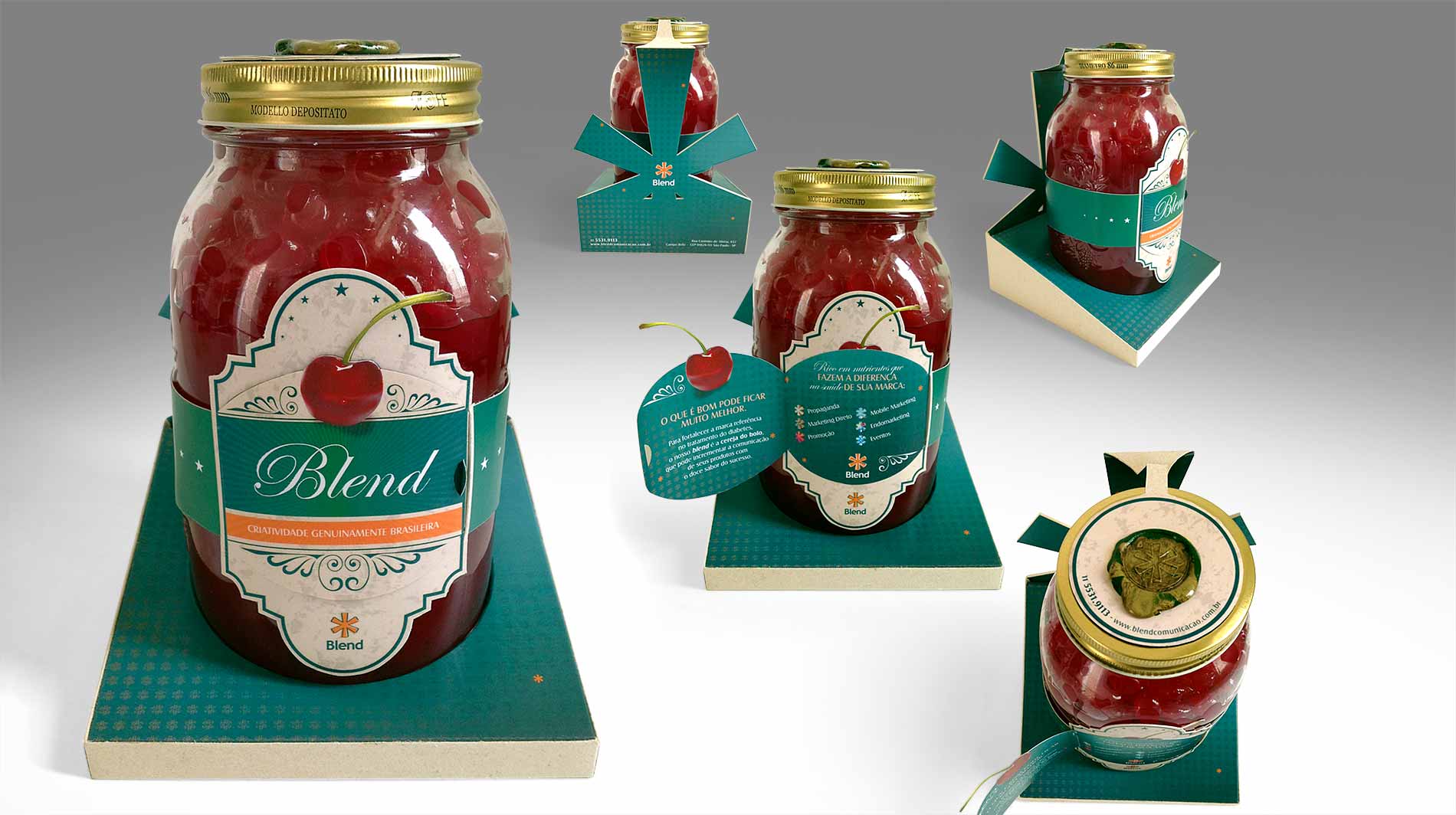 Mkt-Direto | Ação de prospecão para indústria de fabricação de bolos. Conceito: Nós temos a cereja para o seu bolo.