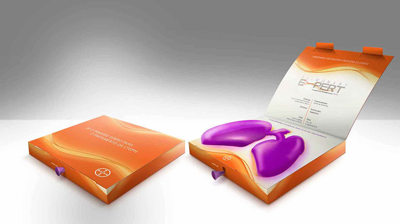 Mkt-Direto | Convite especial para cogresso para médicos especialistas. Tema Pulmonar. Conceito: Dê um sopro de vida.