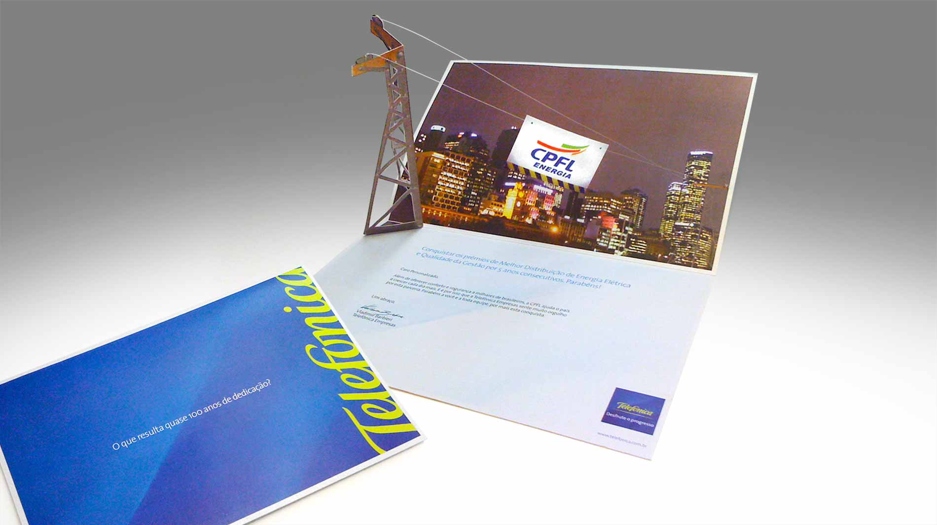 Mkt-Direto | Mala direta Telefonica&nbsp; para ação de relacionamento para CPFL.