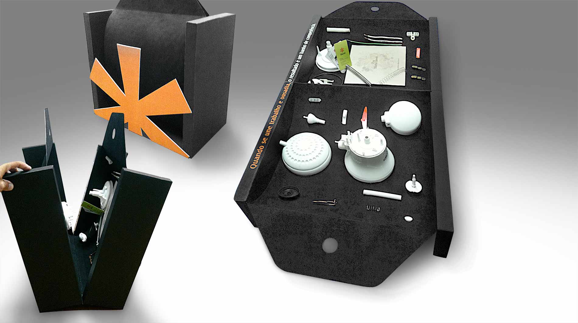 Mkt-Direto | Ação para prospecção da Indústria Lorenzetti. Conceito: A união de todas as peças e o portfólio da agência faz a diferença.