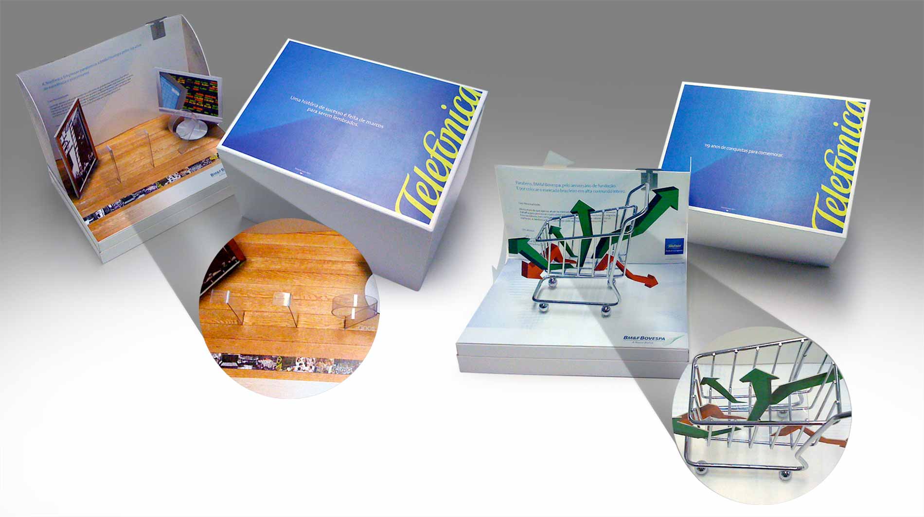 Mkt-Direto | Mala direta Telefonica&nbsp; para ação de relacionamento para Bolsa de Valores de São Paulo.